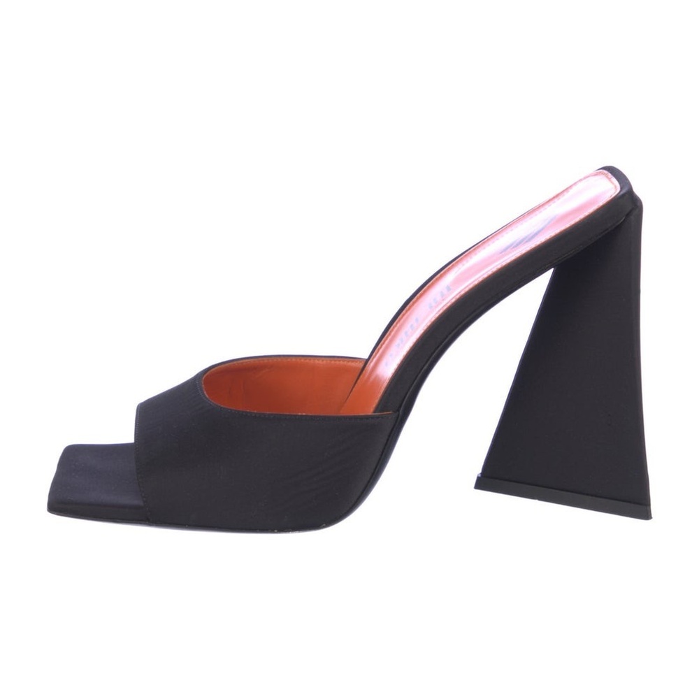 The Attico Black satin  Block Heel Mules😍 - Picture 5 of 11